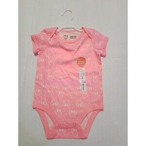 INFANT DISNEY JUMPING BEANS MINNIE MOUSE BODYSUIT SIZE 9 MONTHS. PINK. NEW.